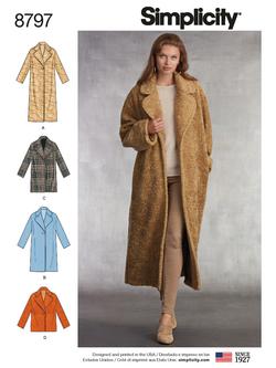 Simplicity Women's Jackets Sewing Pattern, 8797, 