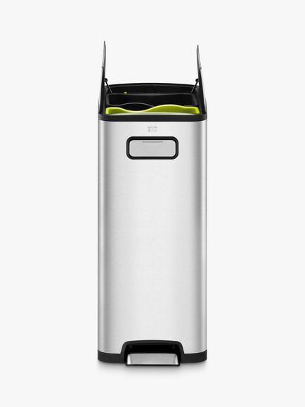 EKO Ecofly Recycling Bin, 40L - view 2, Silver