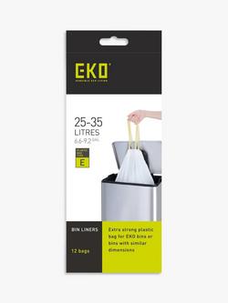 EKO Bin Liners, 25-35L, Pack of 12, 
