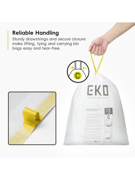 EKO Bin Liners, 10-15L, Pack of 20 - view 2, 