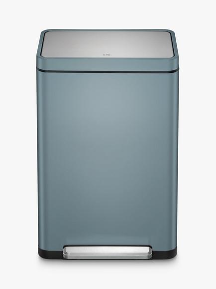 EKO X Cube Recycling Bin, 40L - view 2, Titanium Blue