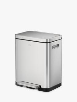 EKO X Cube Pedal Bin, 20L, Silver