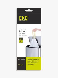 EKO Bin Liners, 40-60L, Pack of 12, 