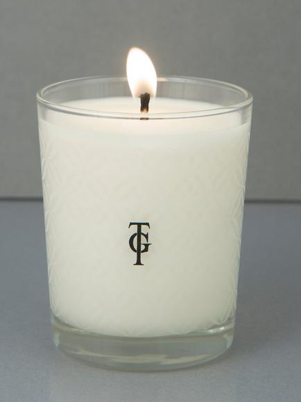 True Grace Village Rosemary & Eucalyptus Scented Candle, 190g - view 2, Clear