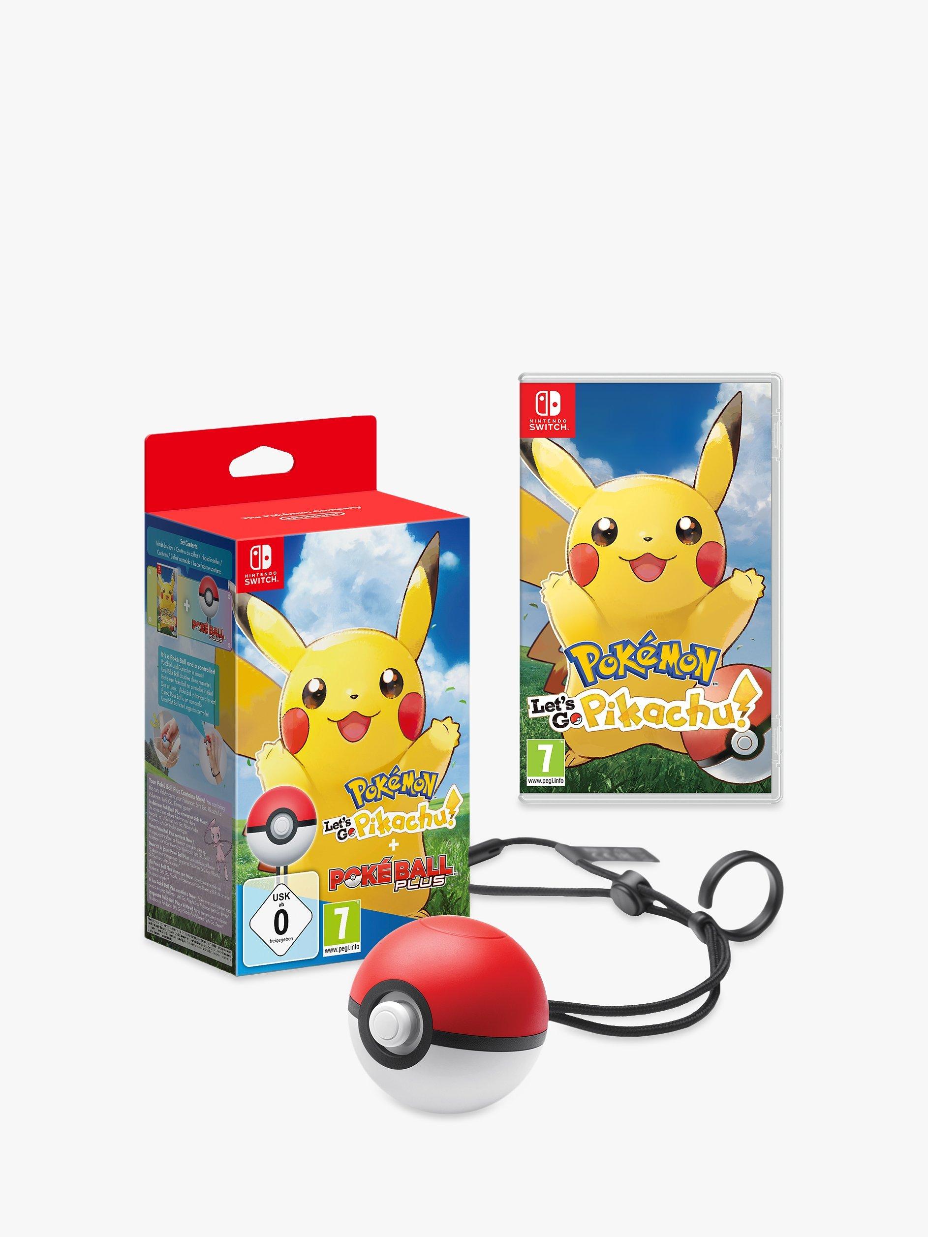 Pokemon Let s Go Pikachu Switch with Nintendo Poke Ball Plus Switch Controller and Pokemon Container