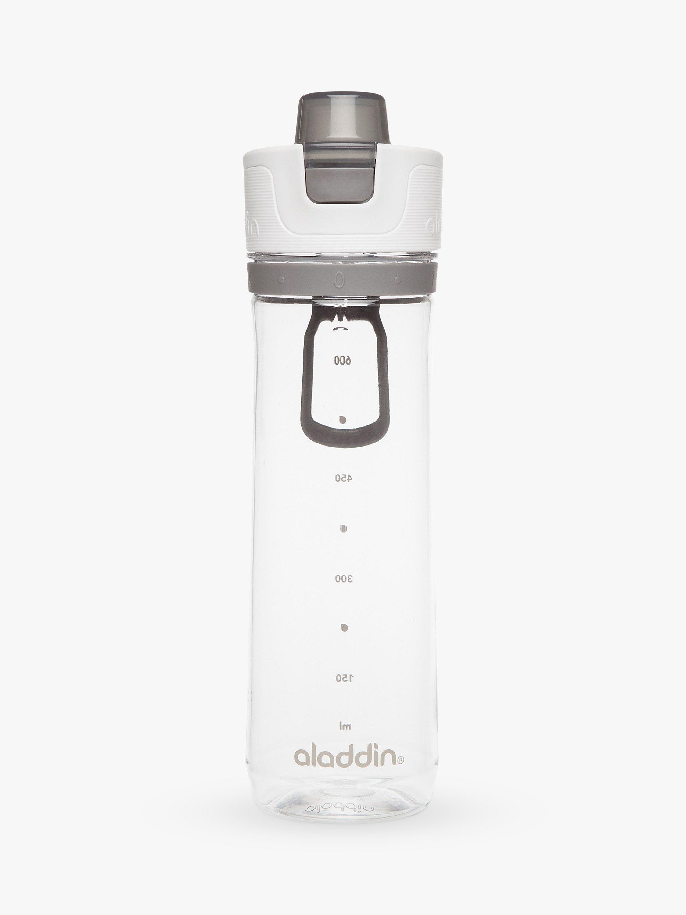 Aladdin Active Hydration Tracker Water Bottle, 800ml, White/Clear