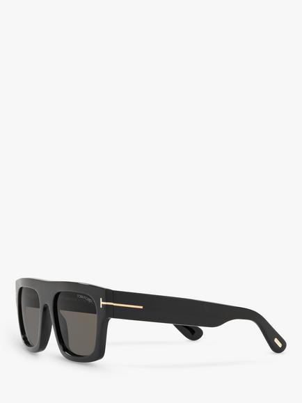 TOM FORD FT0711 Men's Fausto Square Sunglasses - view 2, Black Shiny