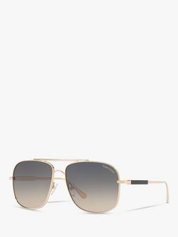 TOM FORD FT0669 Men's Square Sunglasses, Gold Pink