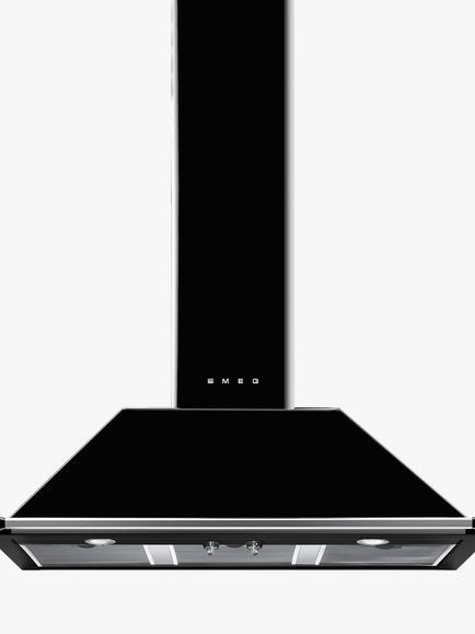 Smeg Victoria KT100 100cm Chimney Cooker Hood, Black