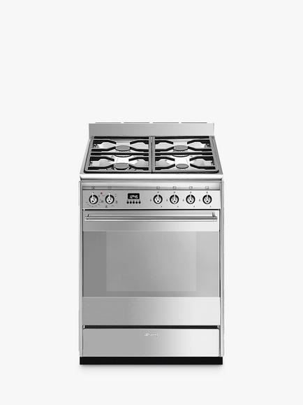 Smeg SUK61MX9 Multifunctional Dual Fuel Cooker, Stainless Steel, Stainless Steel