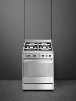 Smeg SUK61MX9 Multifunctional Dual Fuel Cooker, Stainless Steel - view 2, Stainless Steel