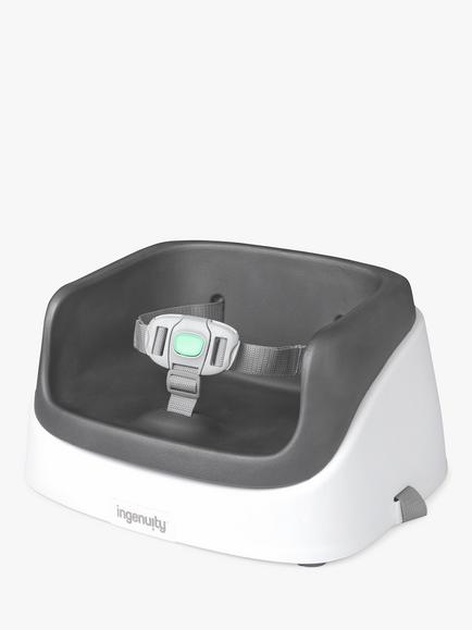 Ingenuity SmartClean Toddler Baby Booster Feeding Seat, Slate, Slate