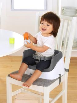 Ingenuity SmartClean Toddler Baby Booster Feeding Seat, Slate - view 2, Slate