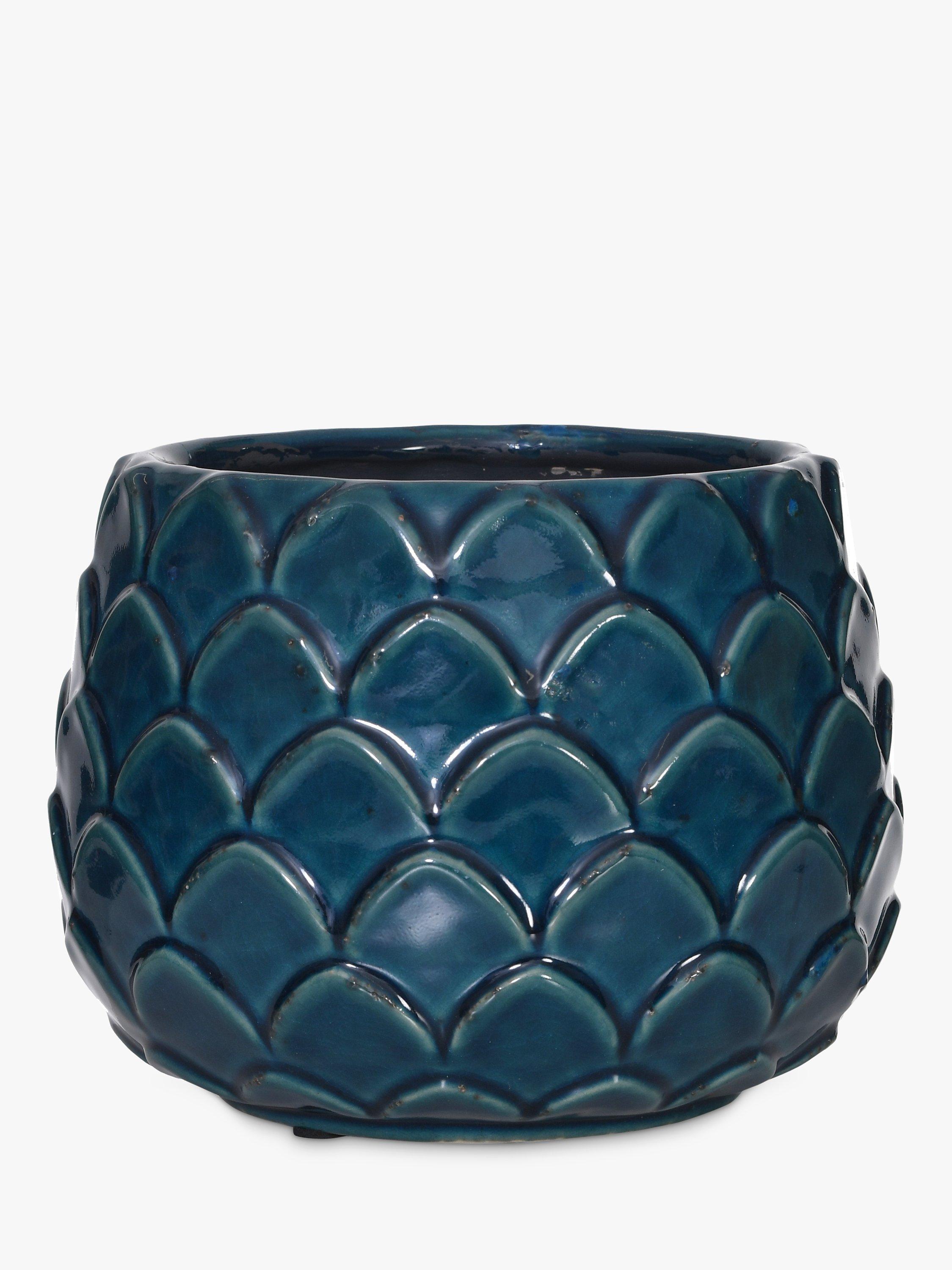 Garden Trading Large Artichoke Plant Pot, Teal