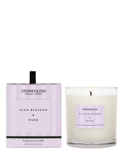 Stoneglow Modern Classic Plum Blossom & Musk Scented Candle, 200g, Multi