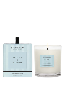 Stoneglow Modern Classic Sea Salt & Oakmoss Scented Candle, 200g, Multi