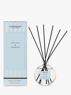 Stoneglow Modern Classic Sea Salt & Oakmoss Reed Diffuser, 120ml, Multi