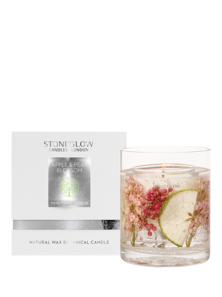 Stoneglow Natures Gift Apple & Pear Blossom Scented Gel Candle, 160g, Multi