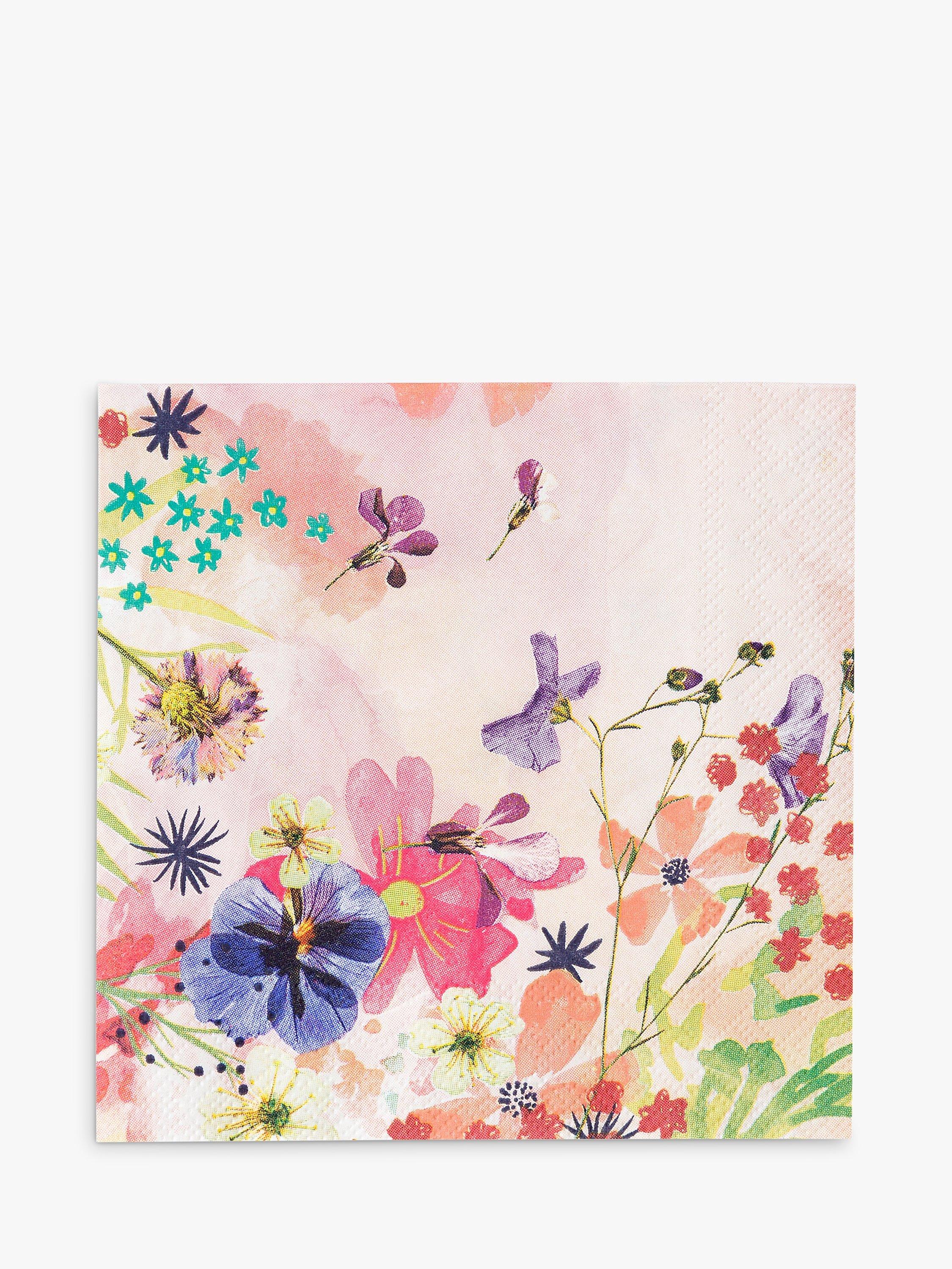 Talking Tables Blossom Girls Cocktail Napkins, Pack of 20