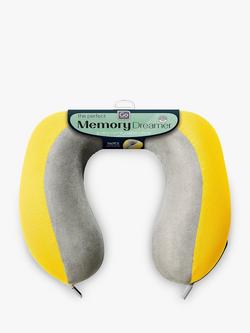 Go Travel 2 Memory Dreamer Pillow, Yellow, Yellow