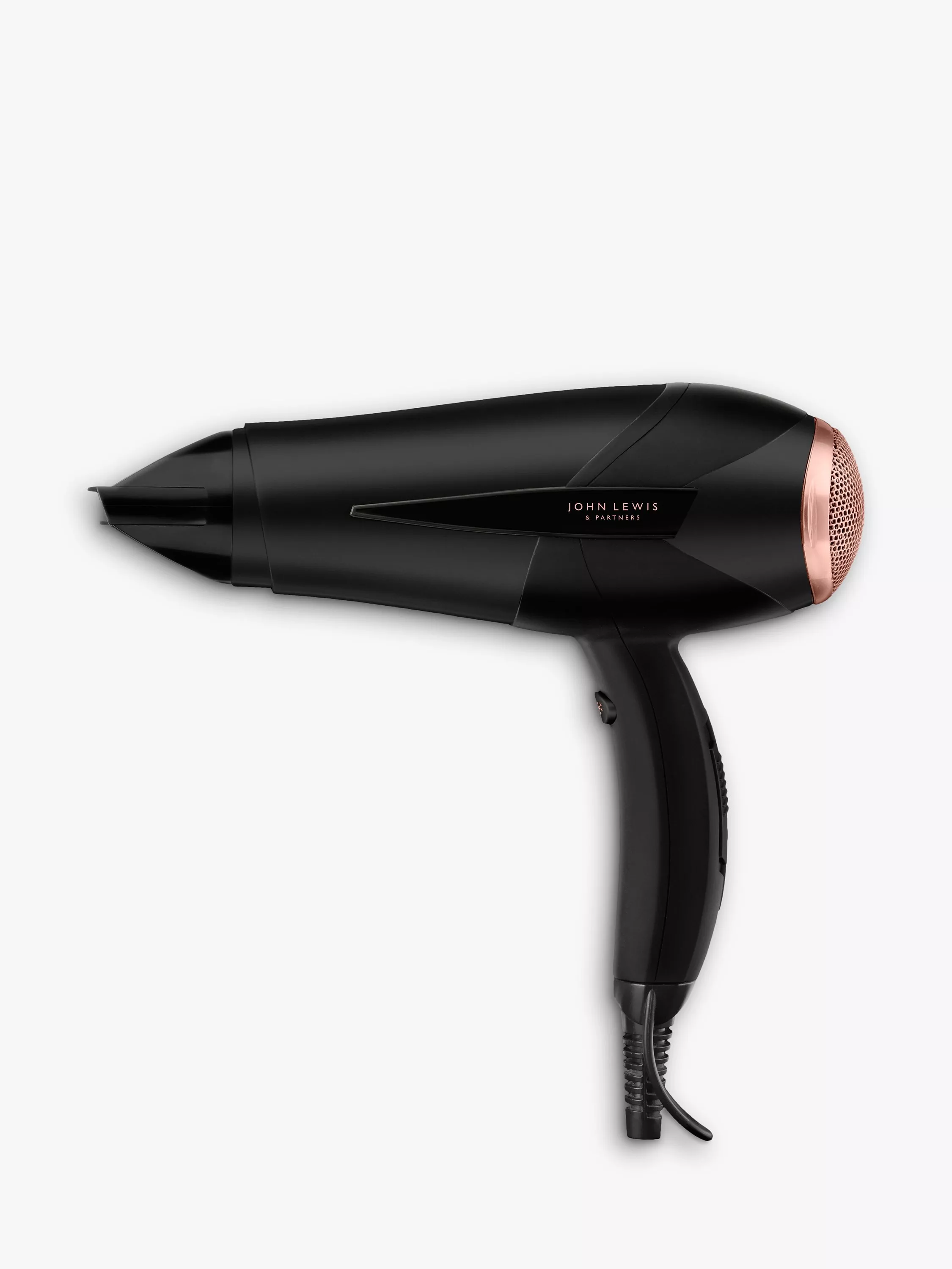 John Lewis 5567JLU Power Air Lightweight Performance Hair Dryer, Black