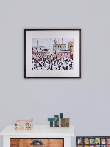 John Lewis LS Lowry 'Going To Work 1959' Framed Print & Mount, 62.3 x 80.2cm - view 2, Multi