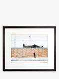John Lewis LS Lowry 'Man Lying On A Wall 1927' Framed Print & Mount, 44 x 50.8cm