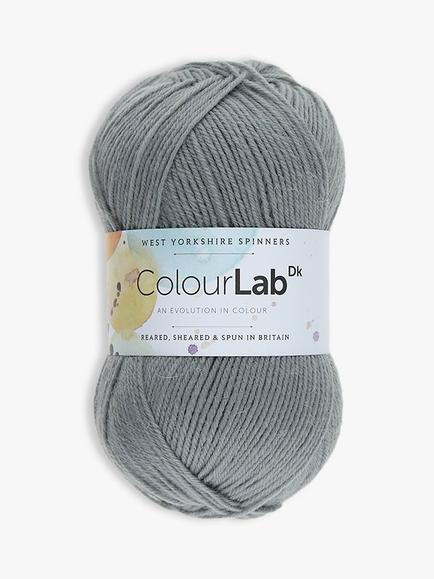 West Yorkshire Spinners ColourLab DK Yarn, 100g, Silver Grey