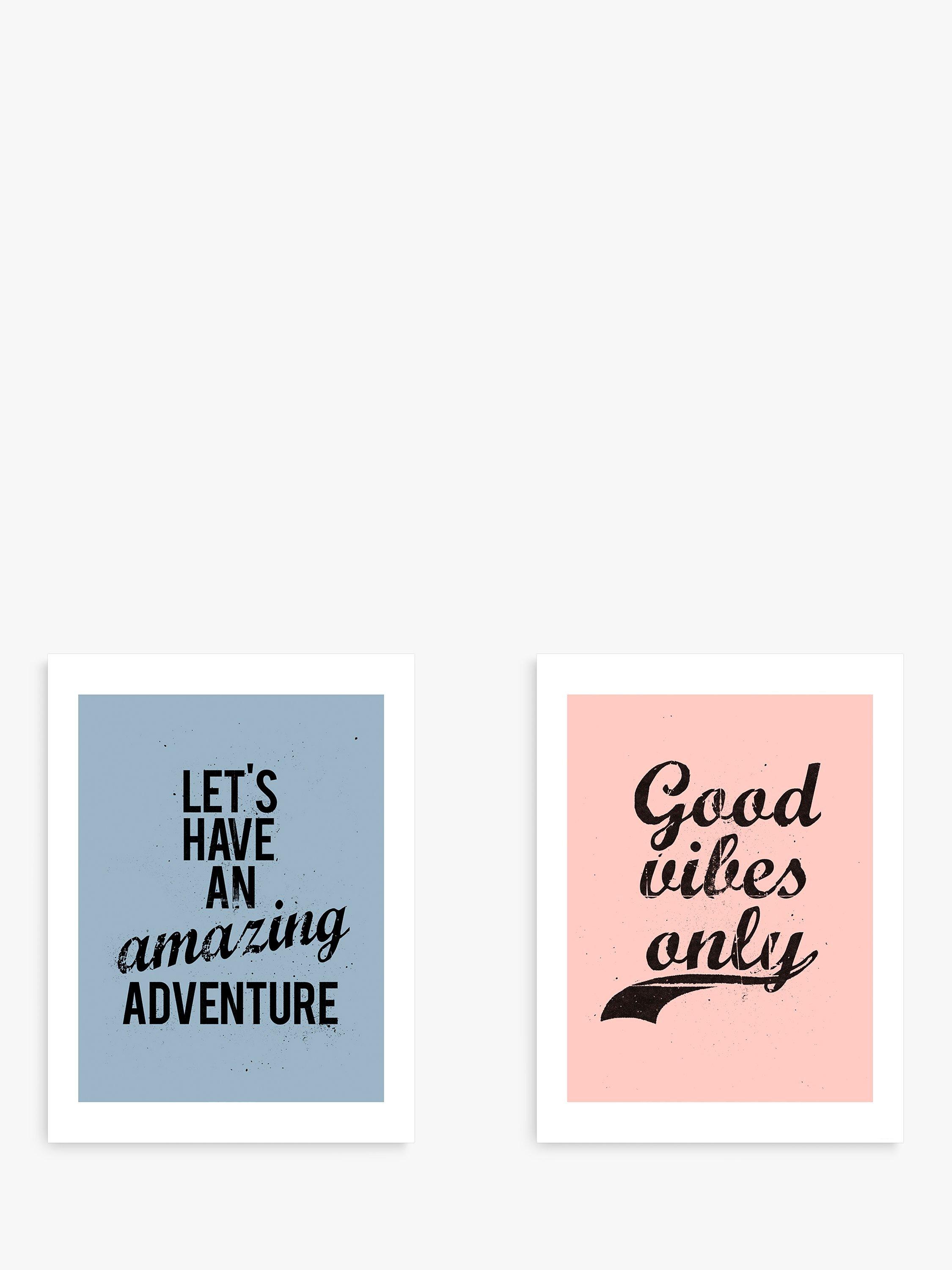 Nick Cranston - Amazing Adventure/Good Vibes Unframed Prints, Set of 2, 40 x 30cm