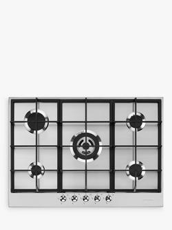 Smeg PX375 73cm Gas Hob, Stainless Steel, Stainless Steel
