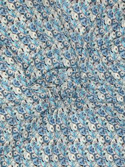 Peter Horton Textiles Parasol Print Fabric, Blue - view 2, Blue