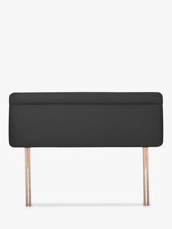 John Lewis Theale Upholstered Headboard, King Size, Brushed Tweed Charcoal