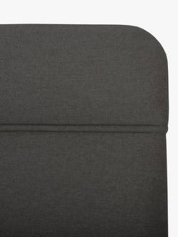 John Lewis Theale Upholstered Headboard, King Size - view 2, Brushed Tweed Charcoal