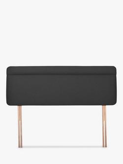 John Lewis Theale Upholstered Headboard, Super King Size, Brushed Tweed Charcoal