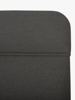 John Lewis Theale Upholstered Headboard, Super King Size - view 2, Brushed Tweed Charcoal