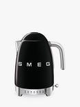 Smeg KLF04 Temperature Controlled Kettle, 1.7L, Black