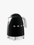 Smeg KLF04 Temperature Controlled Kettle, 1.7L, Black