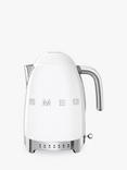 Smeg KLF04 Temperature Controlled Kettle, 1.7L, White