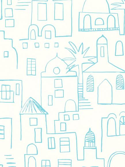 Villa Nova Teeny Santorini Wallpaper, W569/01