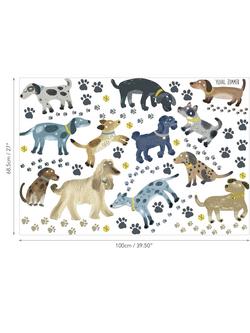 Villa Nova Walkies Wall Stickers, Multi, W590/01, Multi