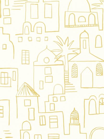Villa Nova Teeny Santorini Wallpaper, W569/02