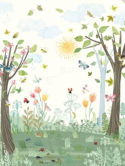 Villa Nova Busy Buzzy Wallpaper Mural, W575/01, Multi