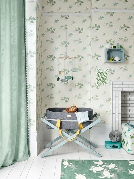 Villa Nova Tiny Turtles Wallpaper, W584/01 - view 2, W584/01