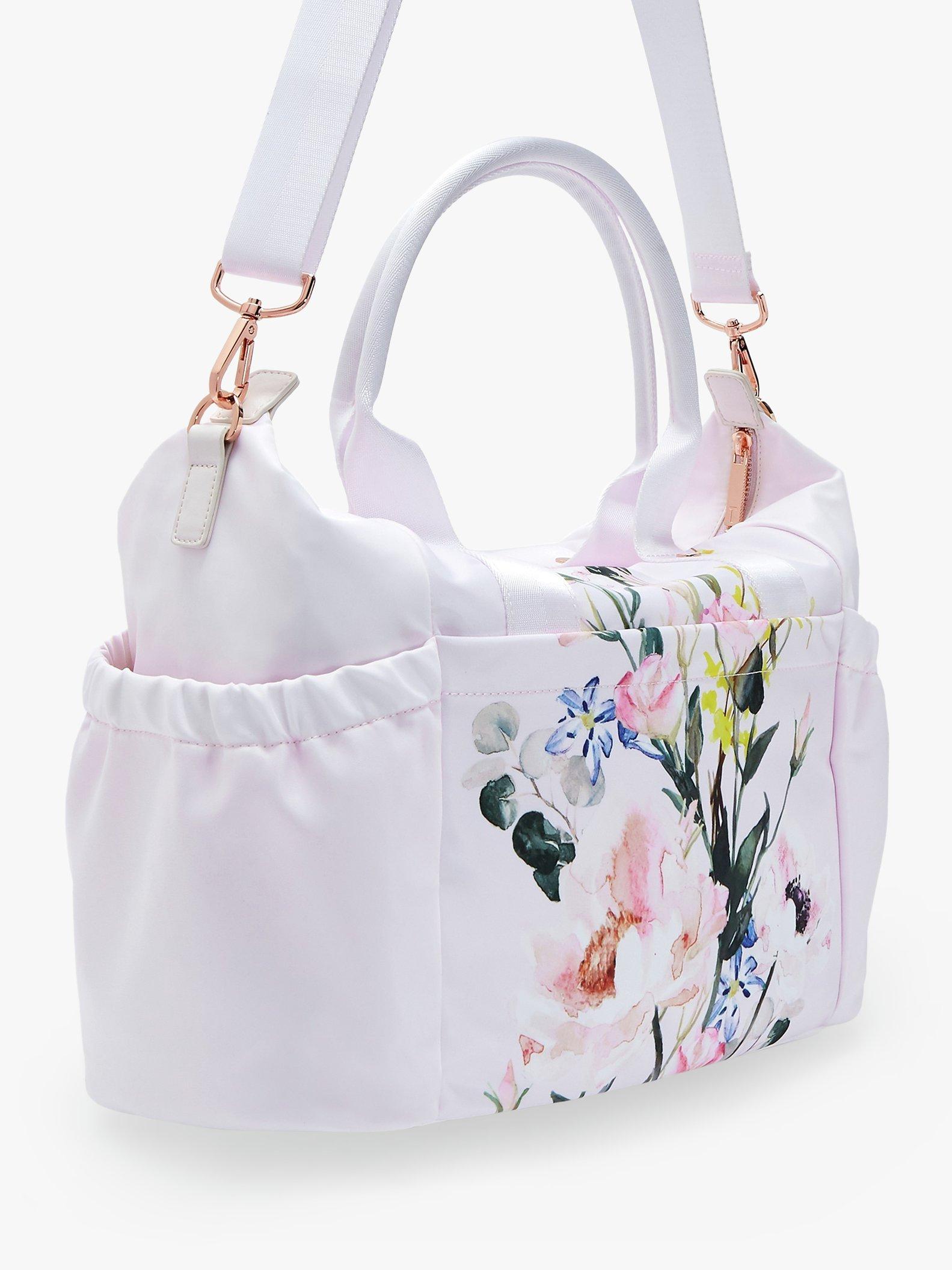 Ted Baker Elizza Floral Print Baby Changing Bag Pink Nude