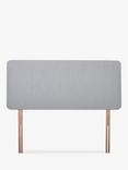 John Lewis Sonning Upholstered Headboard, Super King Size, Cotton Effect Grey