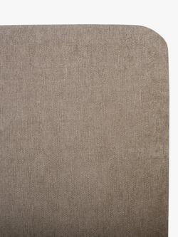 John Lewis Sonning Upholstered Headboard, Small Double - view 2, Soft Touch Chenille Mole