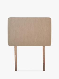 John Lewis Sonning Upholstered Headboard, Single, Cotton Effect Pink