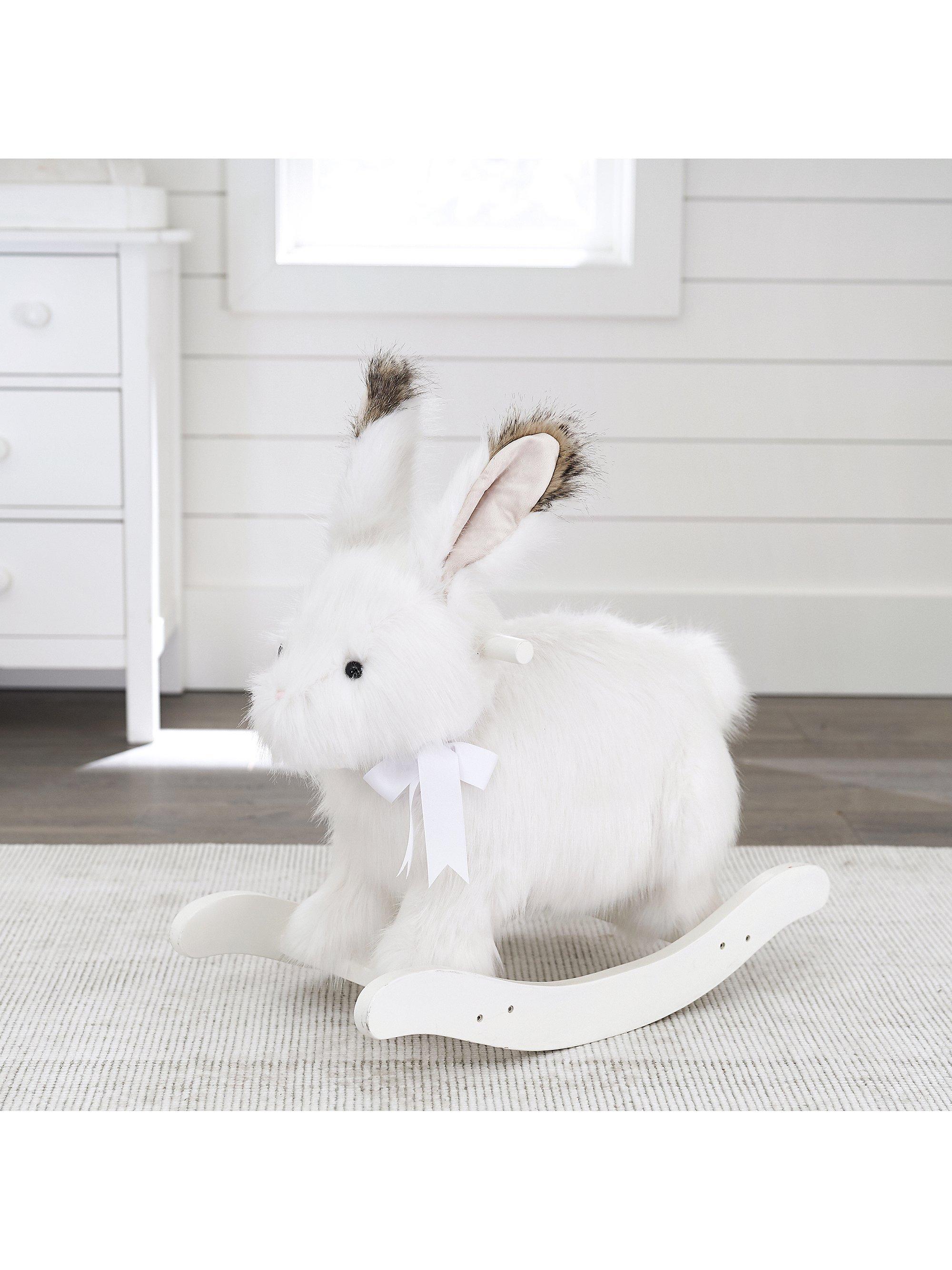 Pottery Barn Kids Arctic Hare Plush Rocker
