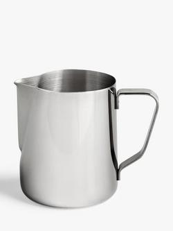 John Lewis Stainless Steel Milk Jug, 300ml, Silver