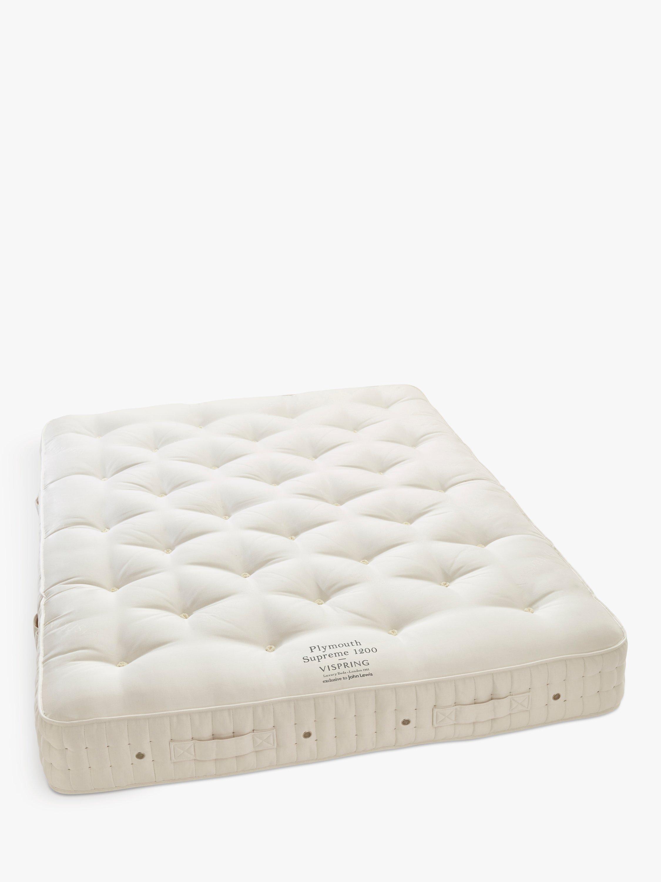 Vispring OUTLET - Plymouth Supreme 1200 Pocket Spring Mattress, Medium Tension, Super King Size - Like New